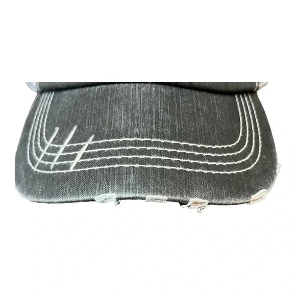 GEORGIA POLICE BLUE LINE WOMEN'S BASEBALL HAT CAP DISTRESSED - Picture 3 of 7
